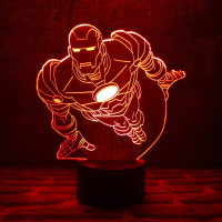 3D светильник  Железный человек 3