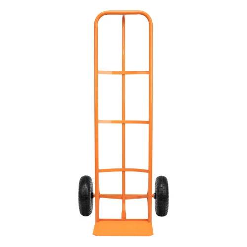 Тележка ручная двухколесная НТ1805, грузоподъемность 150 кг, пневматические колеса D 260 мм, платформа 350 х 235 мм Сибртех