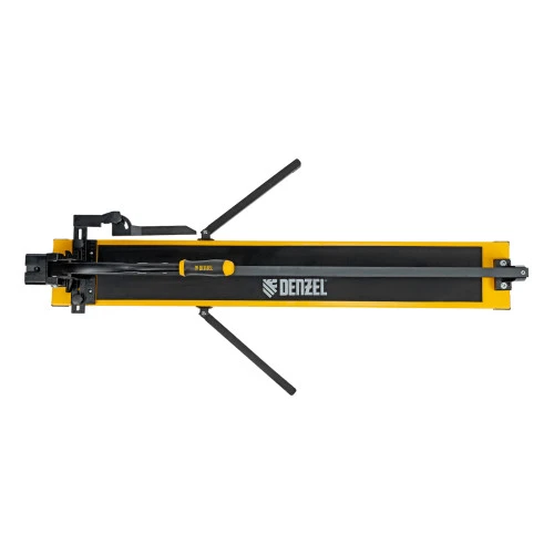 Плиткорез рельсовый 1000х16мм, каретка на подш., стальная станина, усил. рукоятка-пенал Denzel
