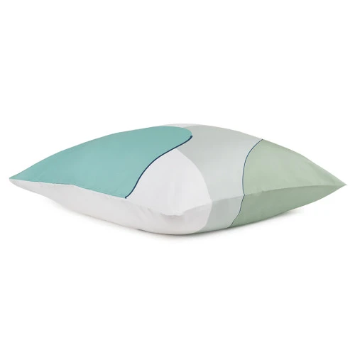 Набор из двух наволочек из сатина  мятного цвета с авторским принтом из коллекции freak fruit, 70х70 см