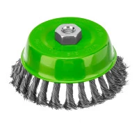 Щетка для УШМ, 125 мм, М14, "чашка", крученая металлическая проволока Сибртех