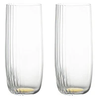 Набор стаканов alice в подарочной упаковке, 370 мл, золотистые, 2 шт.