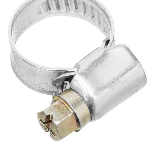 Хомуты металлические, Стандартное болтовое крепление 10-16 мм, 100 штук в упаковке, ширина 9 мм Сибртех