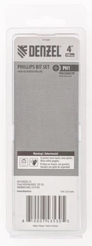Бита PH1x100 мм, 5 шт. Denzel