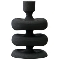 Подсвечник vivlend, 17 см, черный