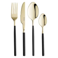 Набор столовых приборов duality, золотистые, 16 пред.