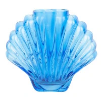 Ваза для цветов seashell, 18,5 см, голубая