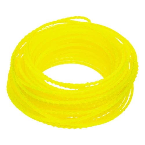 Леска для триммера зубчатый квадрат, 2,4мм х 15м, FLEX CORD, DENZEL