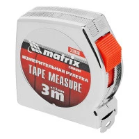 Рулетка Chrom,3 м x 13 мм,хромированный корпус Matrix