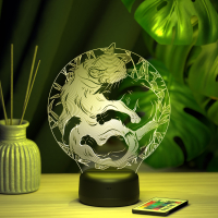 3D светильник  Светильник "Кошачий Инь-Янь"