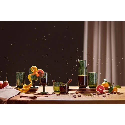 Набор бокалов для вина flowi, 410 мл, темно-зеленые, 2 шт.