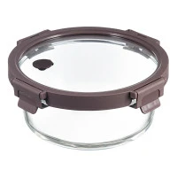 Контейнер для запекания и хранения круглый с крышкой, 950 мл, темно-сливовый