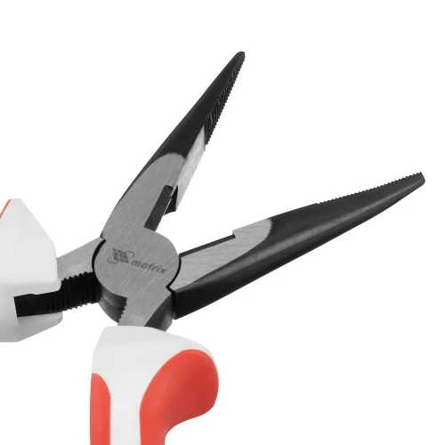 Длинногубцы прямые Premium, 160 мм, трехкомпонентные рукоятки Matrix