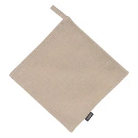 Прихватка из стираного льна бежевого цвета из коллекции essential, 22х22 см