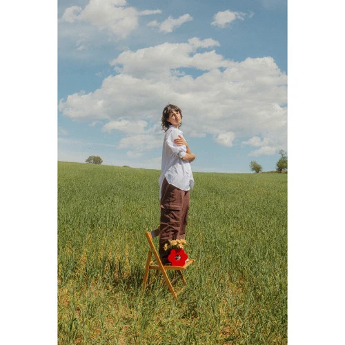 Ваза для цветов daisy, 20 см, красная