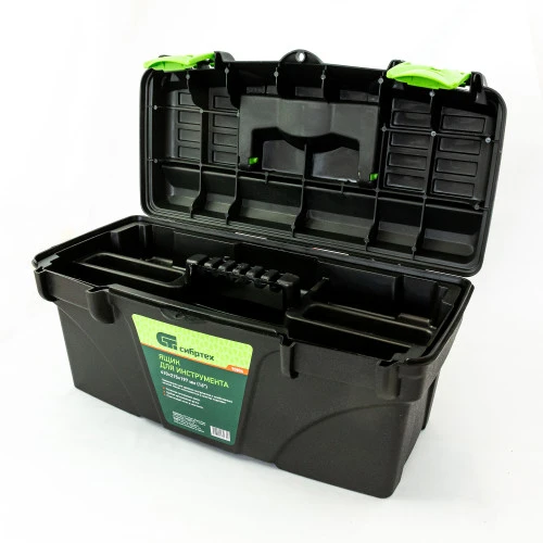 Ящик для инструмента, 410 х 215 х 197 мм, 16", пластик Сибртех