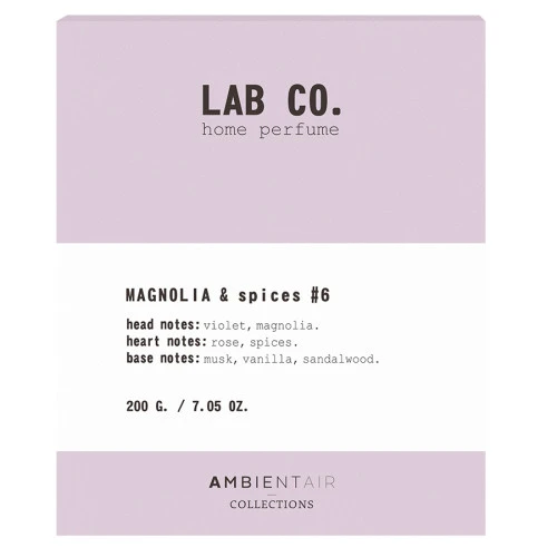 Свеча ароматическая lab co, magnolia&spices, 40 ч