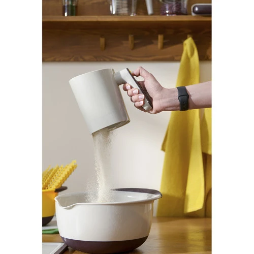 Просеиватель для муки на батарейках wheat, 1 л, светло-серый