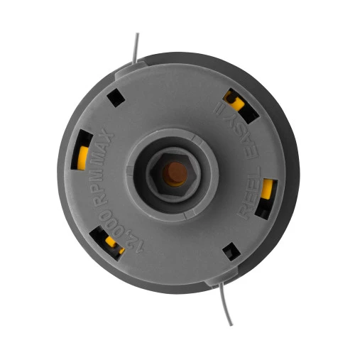 Катушка триммерная полуавтомат, быстрая заправка, шестигранник HEX х 15/6, болт 5/16 левый, М8 левый Denzel