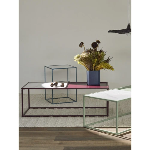 Столик журнальный mayen, 110х50 см, белый/сливовый