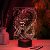 3D светильник  Светильник "Китайский дракон #2"