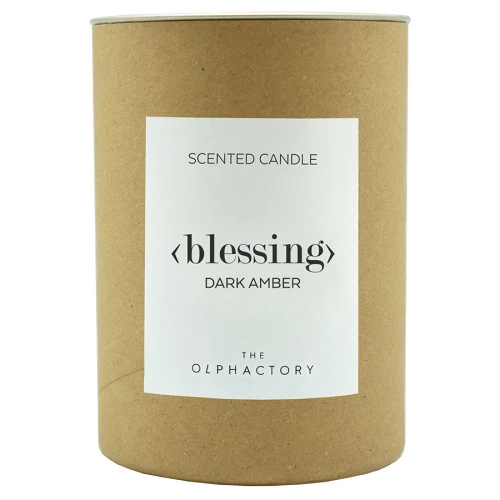 Свеча ароматическая the olphactory, blessing, dark amber, 40 ч