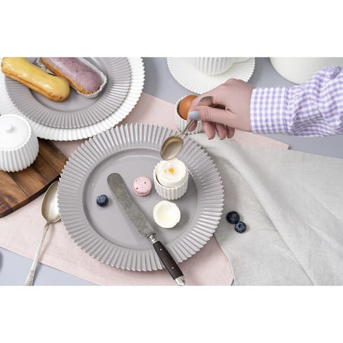 Набор из двух тарелок темно-серого цвета из коллекции edge, 26 см