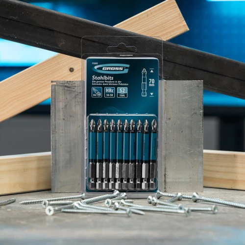 Бита PH2 х 70, сталь S2, 10 шт. Gross