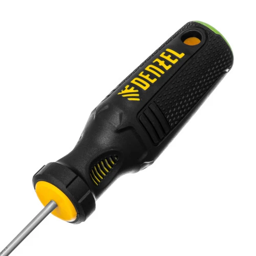 Отвертка, PZ0x75 мм, S2, 3к рукоятка Denzel