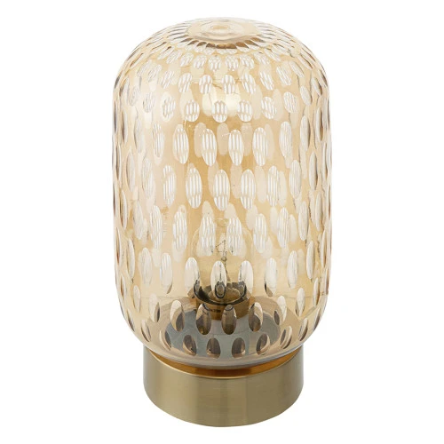 Светильник настольный mystic aura, D19х32 см, янтарно-золотой