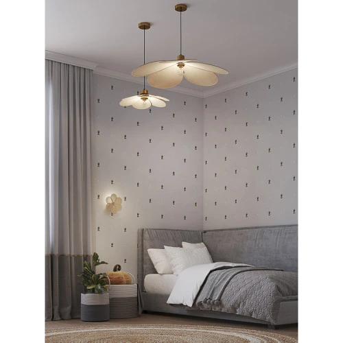 Светильник настенный kamille, D44 см, бежевый