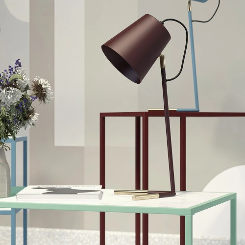 Лампа настольная byokko, D20х47 см, сливовая