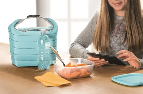 Набор из термосумки и контейнера handy, 1,4 л, голубой