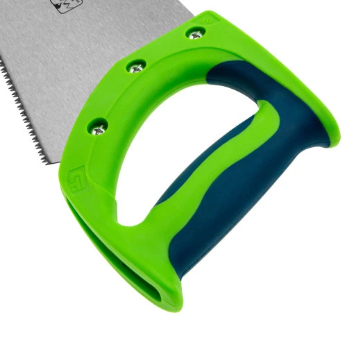 Ножовка по дереву "Зубец", 400 мм, 11 TPI, зуб 2D, каленый зуб, 2-х компонентная рукоятка Сибртех