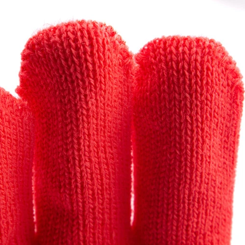 Перчатки трикотажные, акрил, коралл, оверлок Сибртех