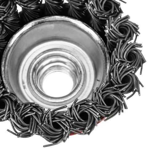 Щетка для УШМ, 65 мм, М14, "чашка", крученая проволока 0.8 мм Matrix