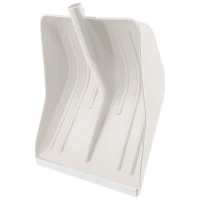 Лопата для уборки снега пластиковая, белая, 420 х 425 мм, без черенка, Сибртех