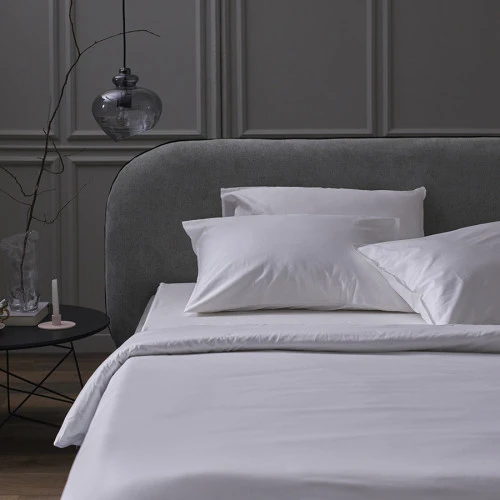 Набор наволочек из плотного сатина белого цвета из коллекции essential, 70х70 см