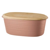 Хлебница с бамбуковой крышкой tierra, 3 л, терракотовая