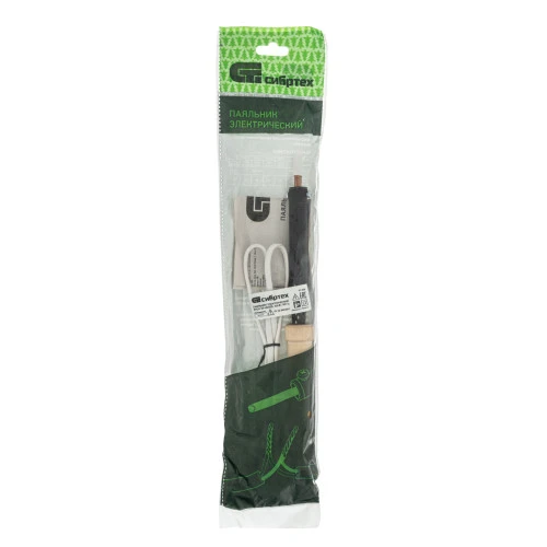 Паяльник электрический ЭПСН-03-65/220, деревянная ручка, Сибртех