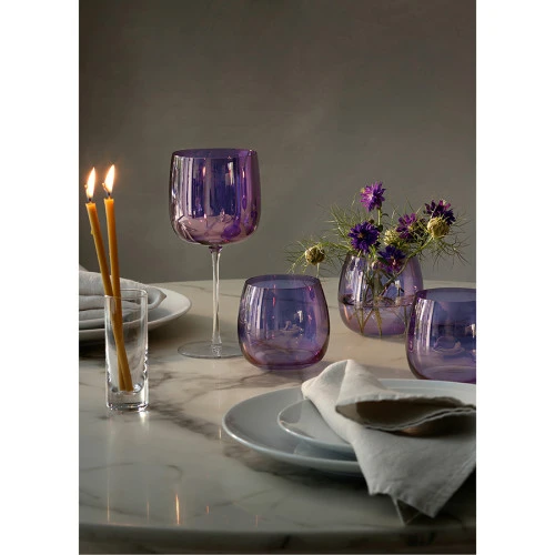 Набор бокалов для вина aurora, 450 мл, фиолетовый, 4 шт.