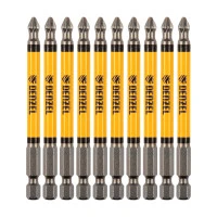 Бита PH2х90, сталь S2, цилиндр., 10 шт. Е 6,3 Denzel