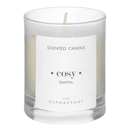 Свеча ароматическая the olphactory, cosy, santal (новая), 40 ч