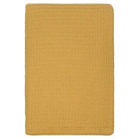 Плед из шерсти цвета охры из коллекции essential, 130х180 см