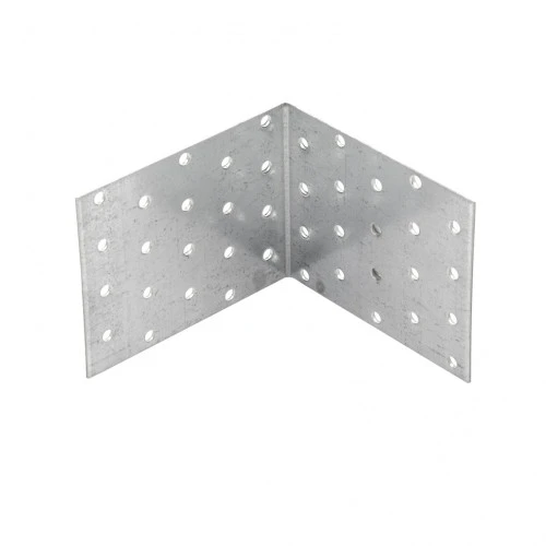 Крепежный уголок равносторонний 2 мм, KUR 100 х 100 х 80 мм Сибртех