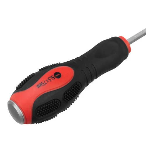 Ударная отвертка, SL5 x 75 мм, двухкомпонентная рукоятка, CrV Matrix