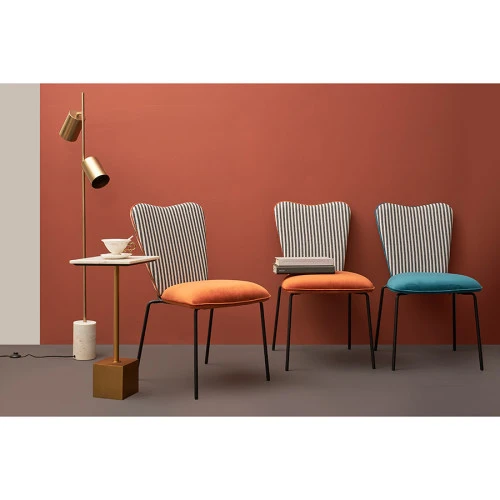 Стул pompadour, велюр, терракотовый