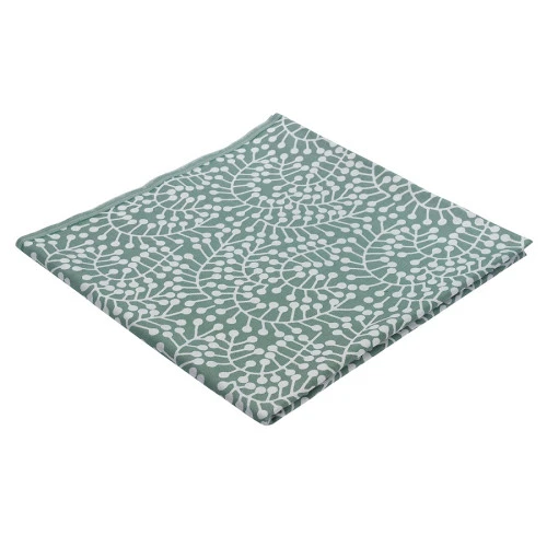 Скатерть из хлопка зеленого цвета с рисунком Спелая смородина, scandinavian touch, 180х260см