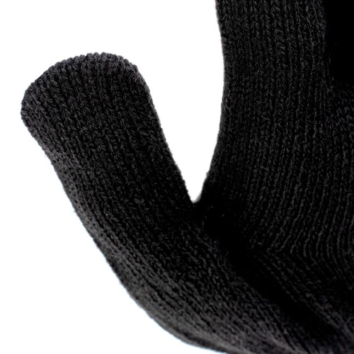 Перчатки трикотажные, акрил, ПВХ гель, "Протектор", черны, оверлок Сибртех