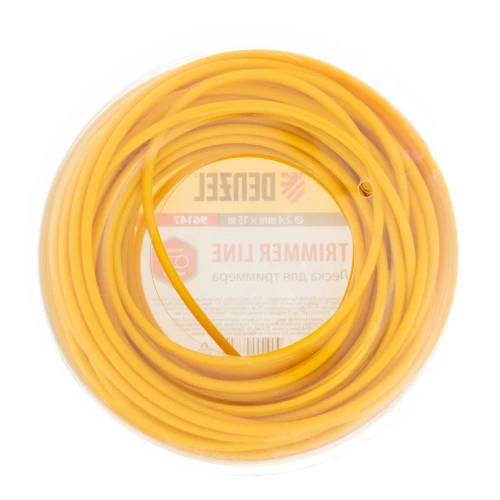 Леска для триммера круглая, 2.4 мм х 15 м Denzel